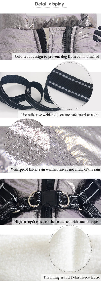 Winter Warm Doggy Jacket with Harness