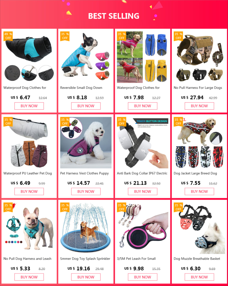 Winter Warm Doggy Jacket with Harness