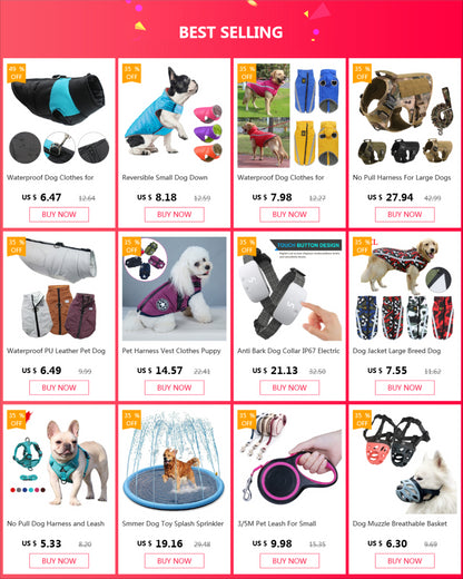 Winter Warm Doggy Jacket with Harness