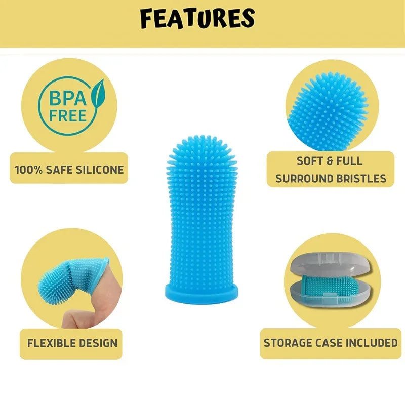 Dog Super Soft pet Finger Toothbrush