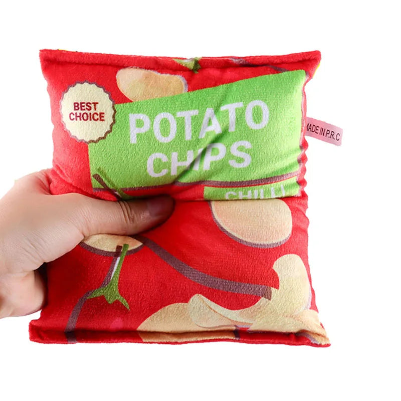 Pup Plush Filled Pets Squeaky Chew Toy