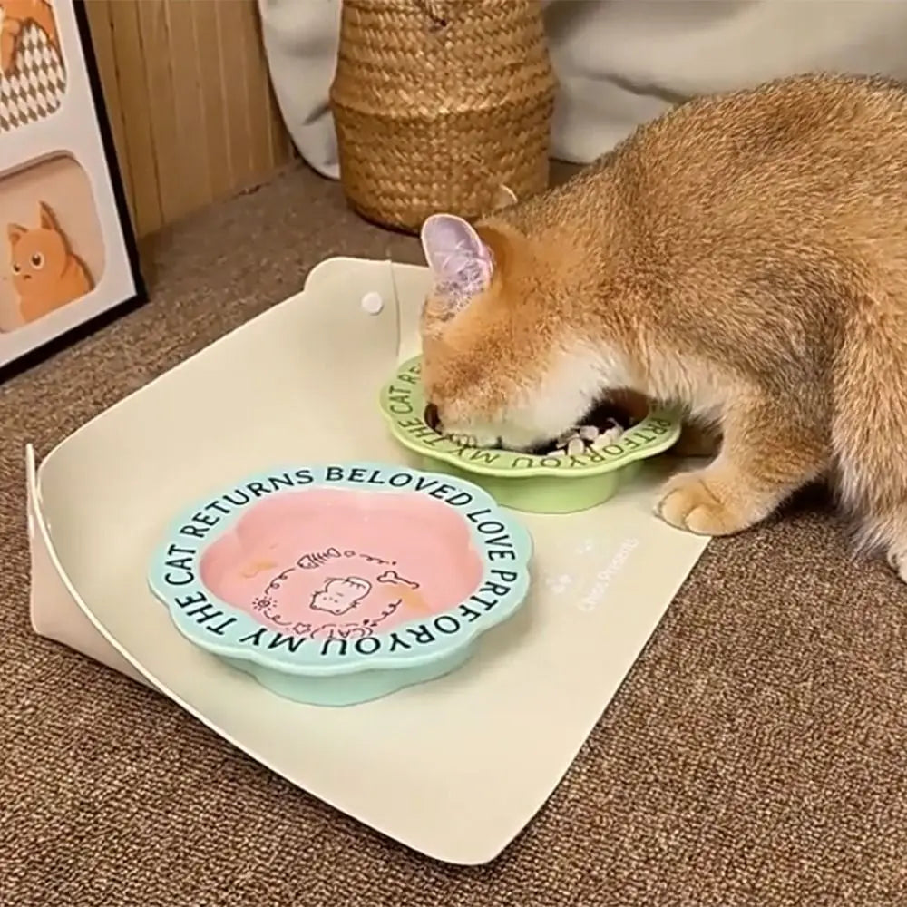 Cat/Dog Anti Spill Placemat Waterproof