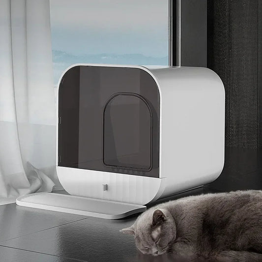 Cat Litter Box Fully Enclosed Splash-proof