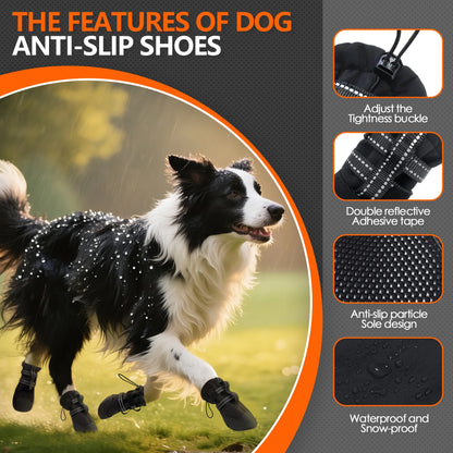 Waterproof Anti Slip Doggy Shoes