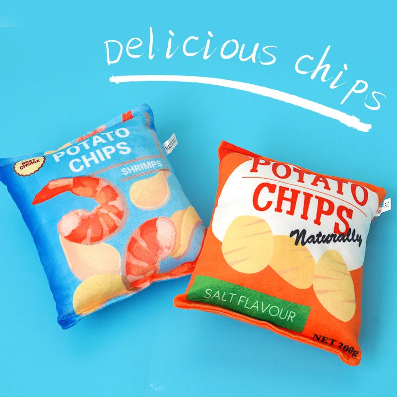 Pup Plush Filled Pets Squeaky Chew Toy