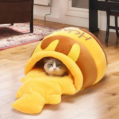 Cartoon-Shaped Cat Bed
