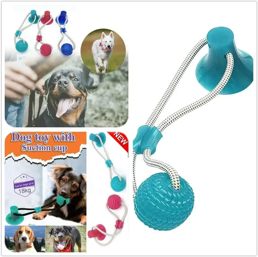 Rubber Dog Toy, Dog Push Toy