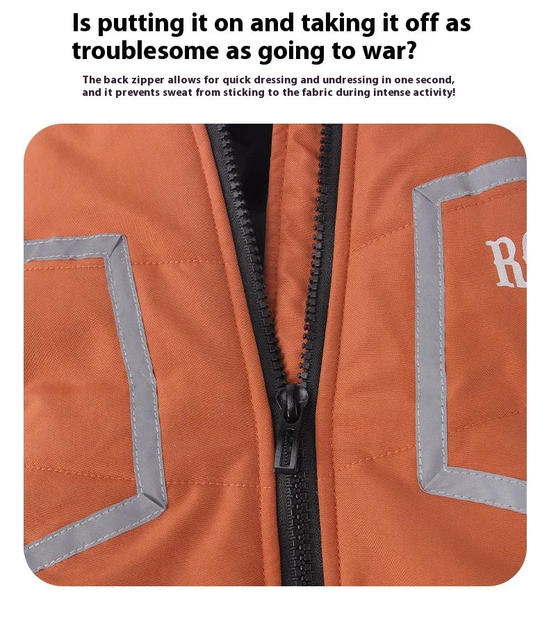 Premium All-Weather Dog Jacket with Harness