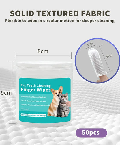 Cat/Dog Disposable finger toothbrush