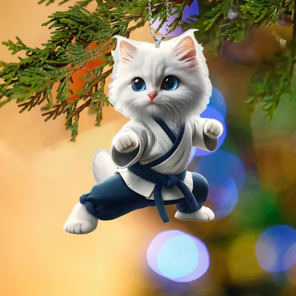 Cat Hanging 2D Decoration