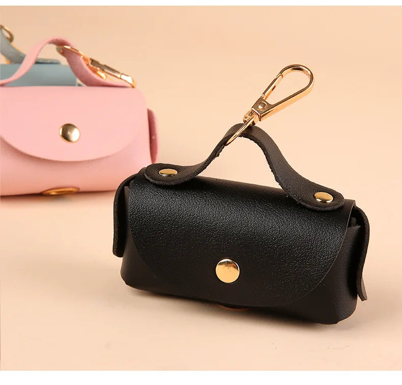 Portable pet poop bag dispenser