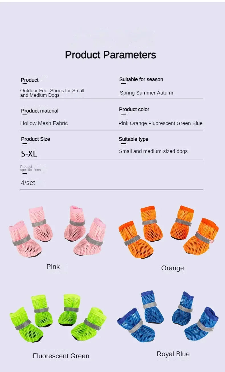 Breathable Non-slip Dog Shoes