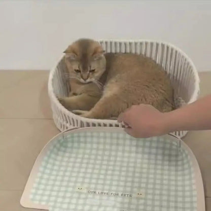 PU Leather Cat/Dog Anti Spill Mat