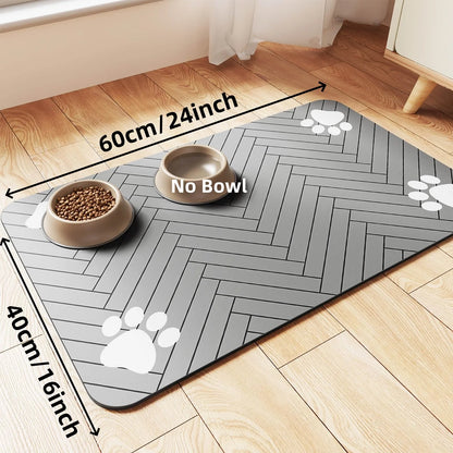 Dog/Cat Feeding Mat-Absorbent Pet Placemat
