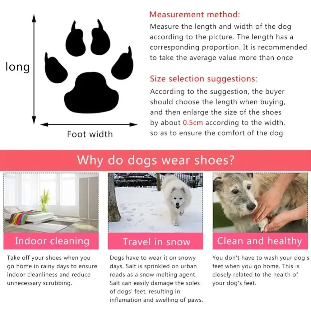 Adjustable Waterproof Dog shoes