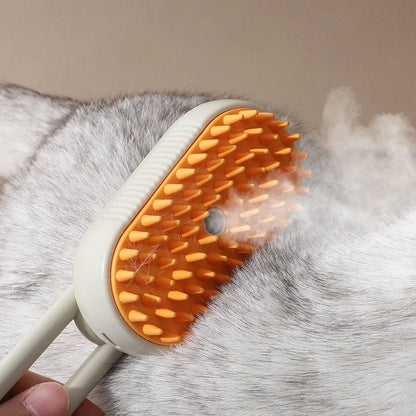 Steamy Cat/Dog Brush Electric Spray 3 in 1