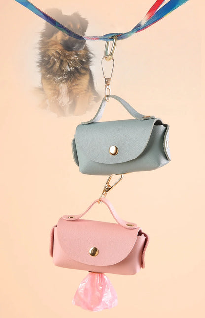 Portable pet poop bag dispenser