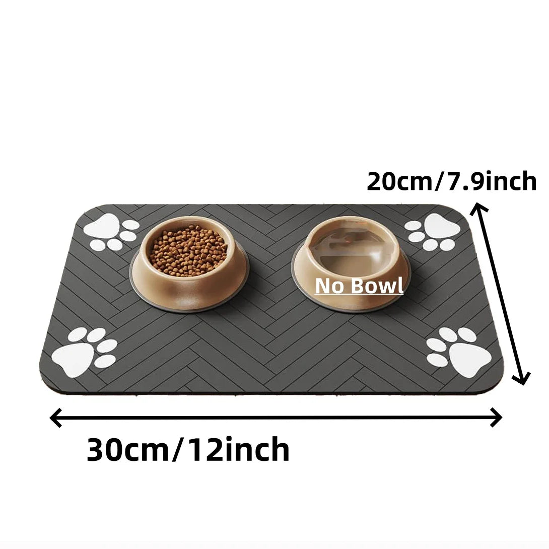 Dog/Cat Feeding Mat-Absorbent Pet Placemat