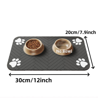 Dog/Cat Feeding Mat-Absorbent Pet Placemat