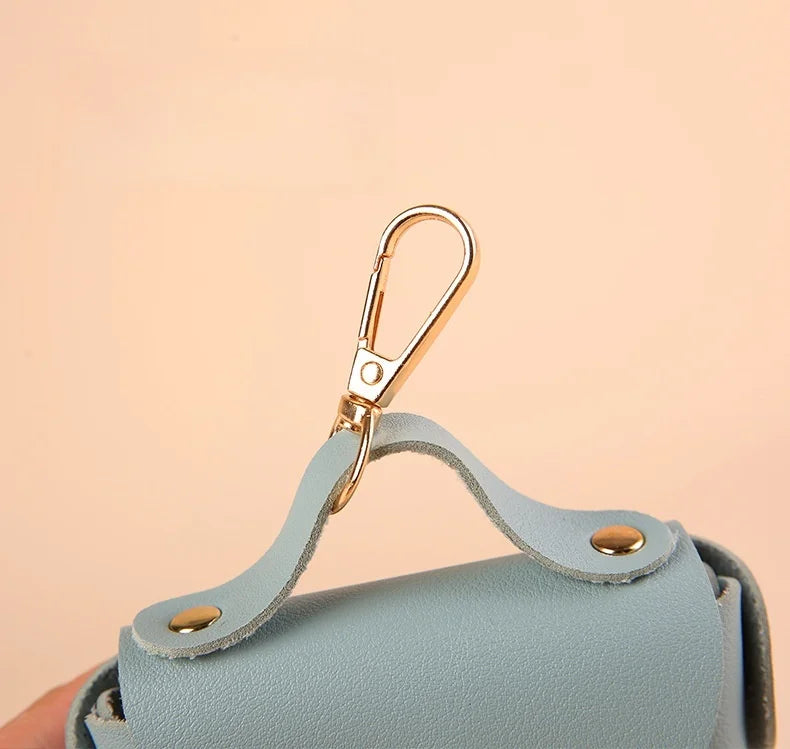 Portable pet poop bag dispenser