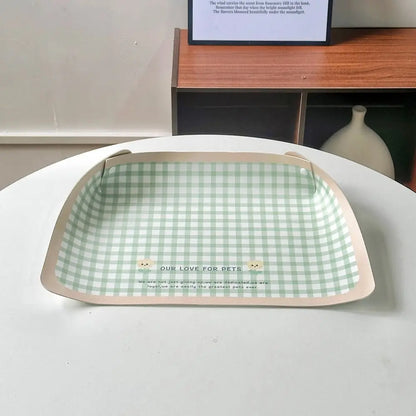 PU Leather Cat/Dog Anti Spill Mat