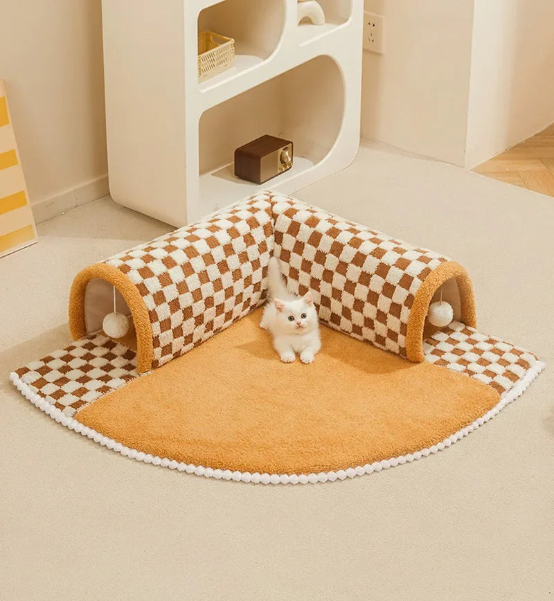 2 in 1 Cat Tunnel Bed