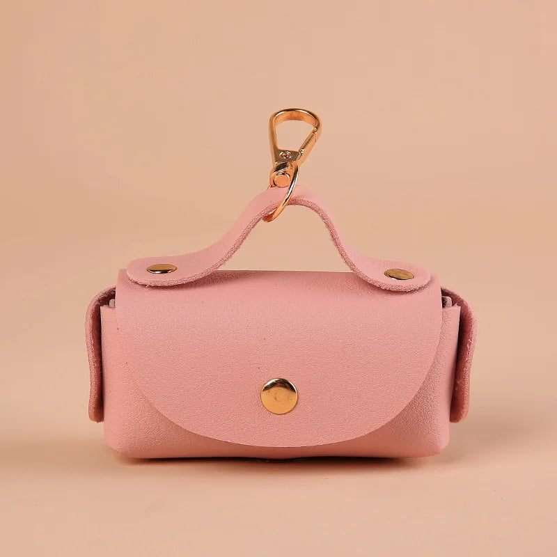 Portable pet poop bag dispenser