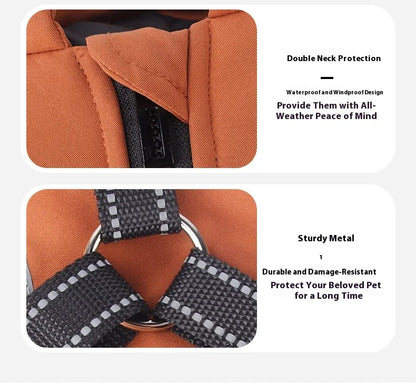 Premium All-Weather Dog Jacket with Harness