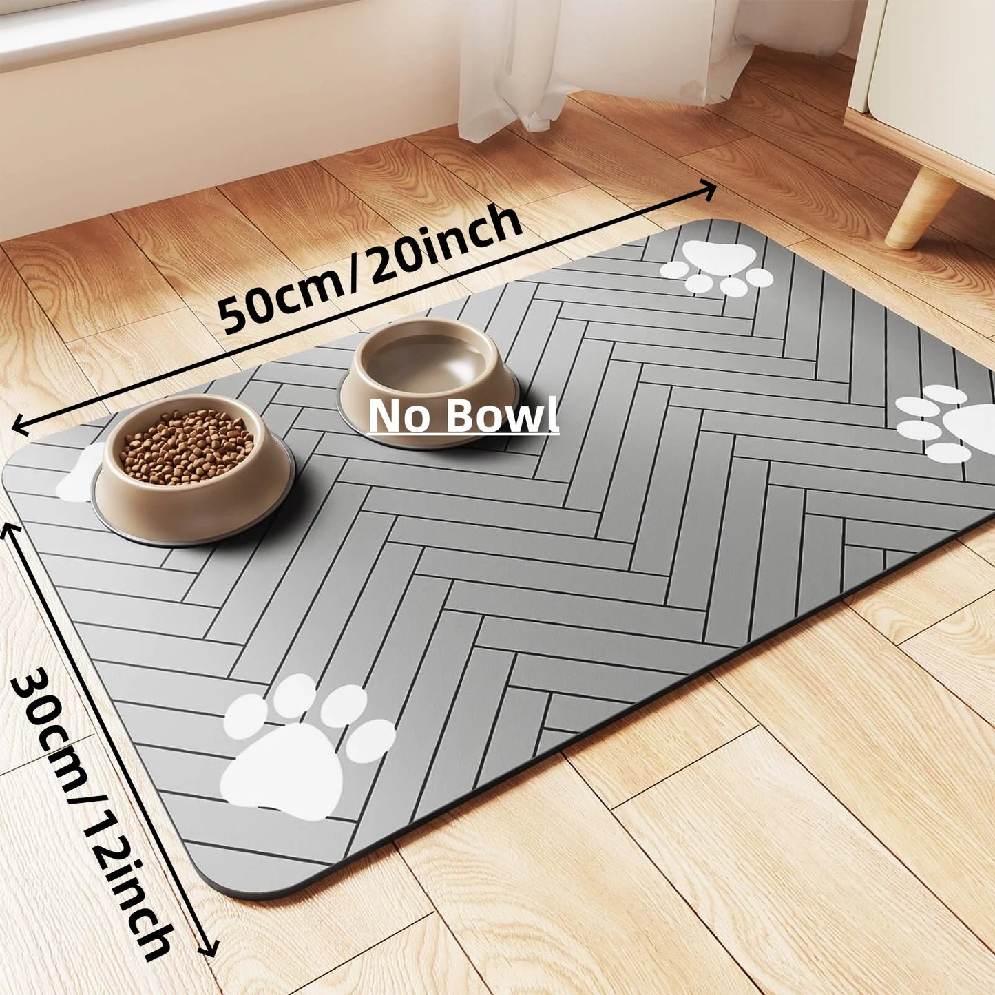 Dog/Cat Feeding Mat-Absorbent Pet Placemat