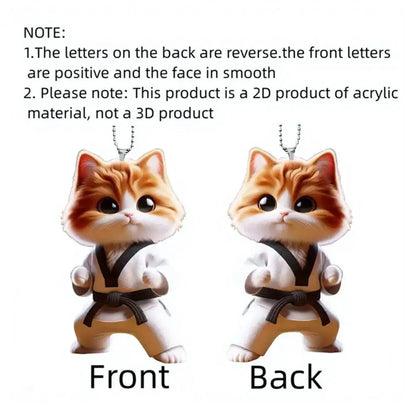 Cat Hanging 2D Decoration