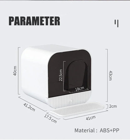 Cat Litter Box Fully Enclosed Splash-proof