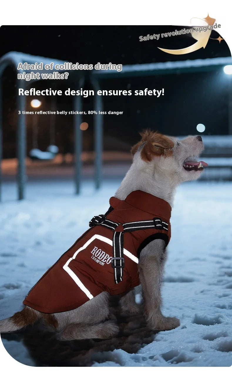 Premium All-Weather Dog Jacket with Harness