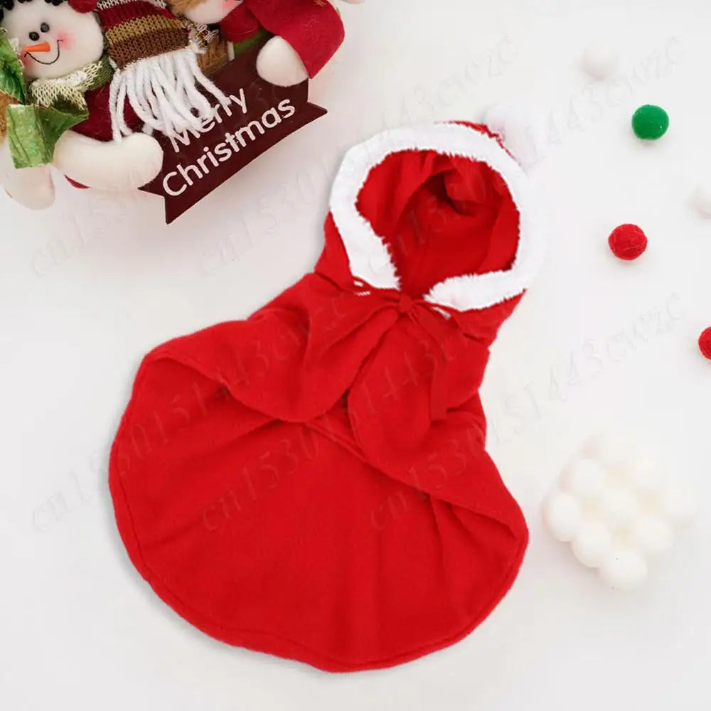 Christmas Cat Hooded Outfit