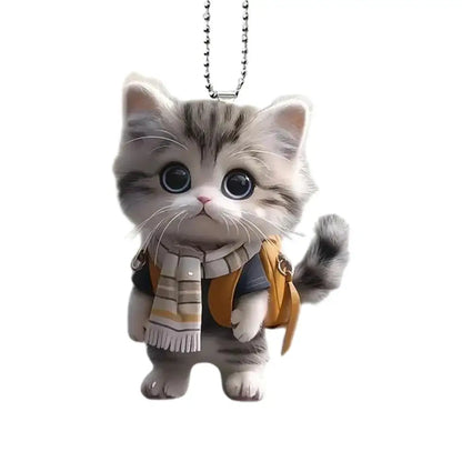 2D Car Hanging Cat Pendant