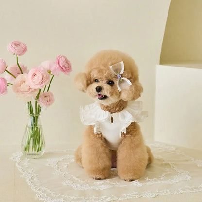 Cute Rose Doggy Dress Breathable Thin Design
