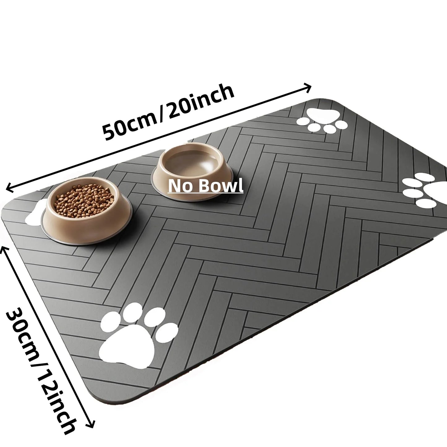 Dog/Cat Feeding Mat-Absorbent Pet Placemat