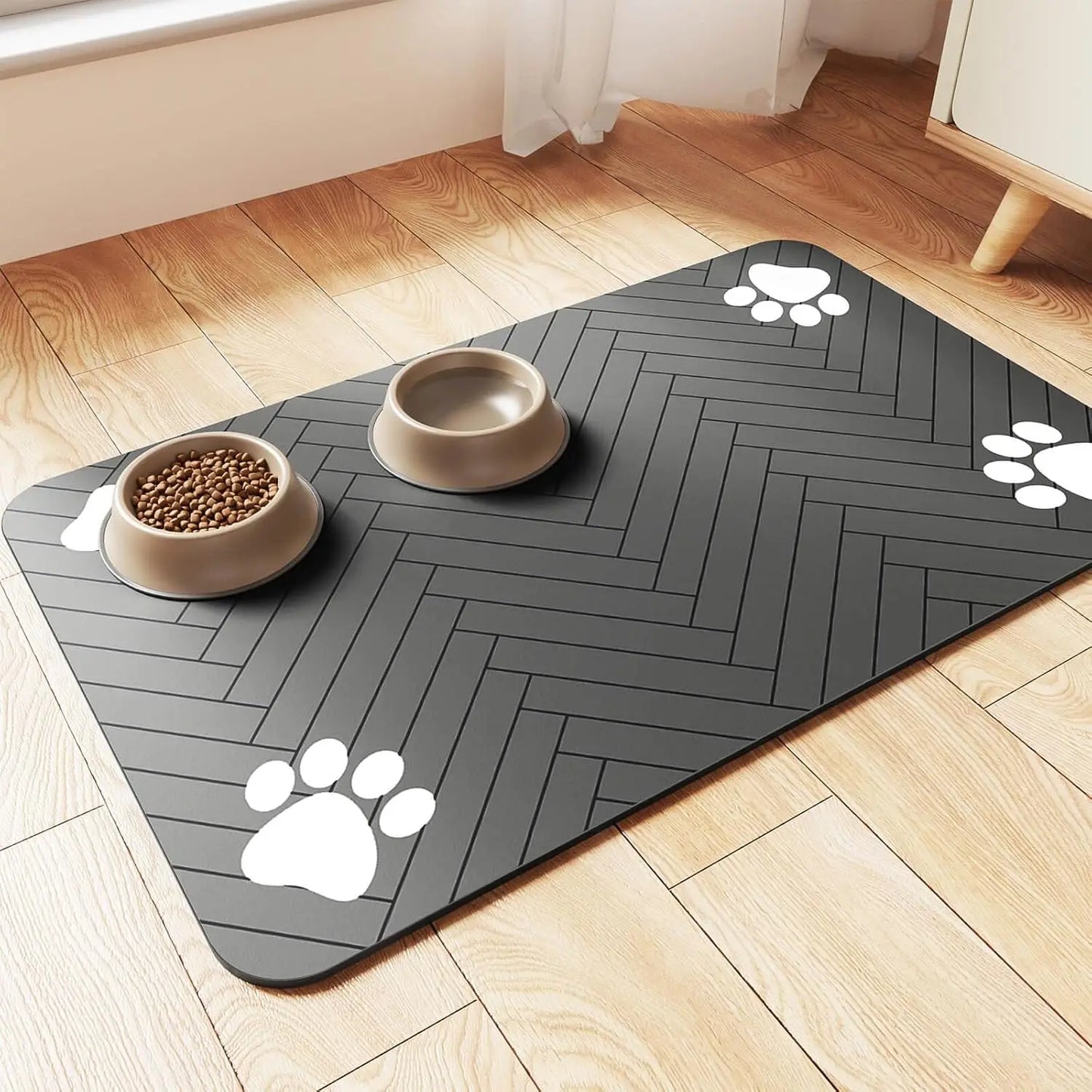 Dog/Cat Feeding Mat-Absorbent Pet Placemat