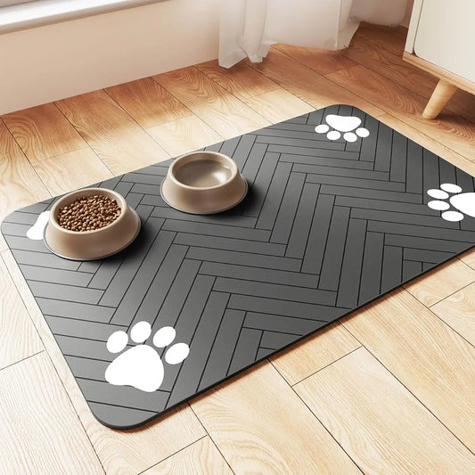 Dog/Cat Feeding Mat-Absorbent Pet Placemat