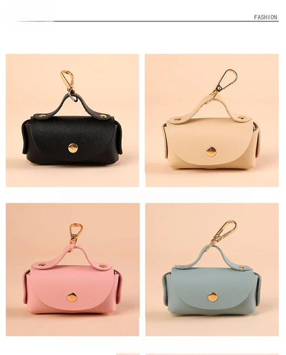 Portable pet poop bag dispenser