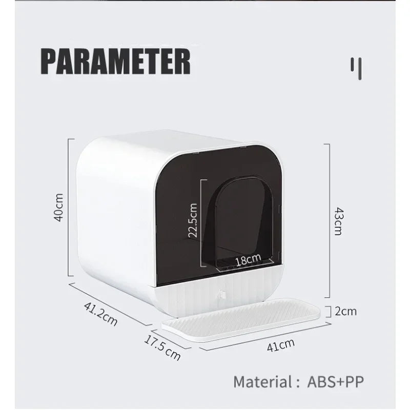Cat Litter Box Fully Enclosed Splash-proof