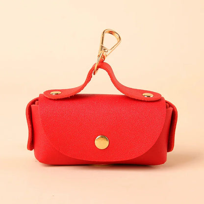 Portable pet poop bag dispenser