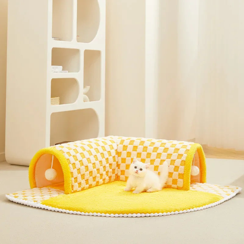2 in 1 Cat Tunnel Bed
