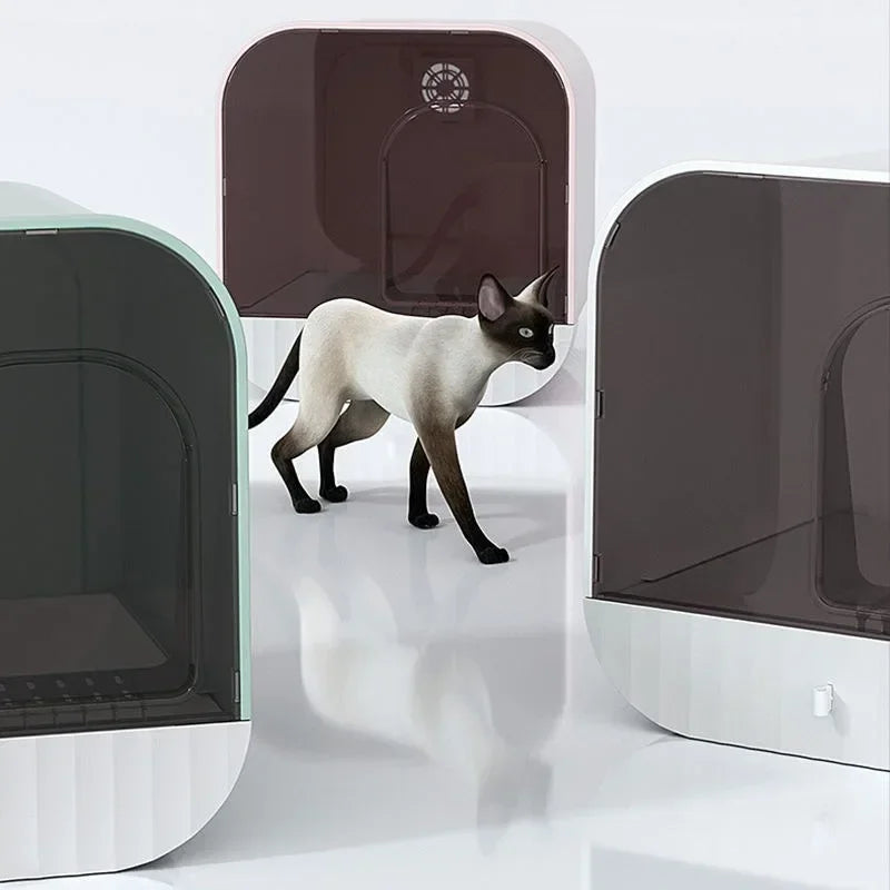 Cat Litter Box Fully Enclosed Splash-proof