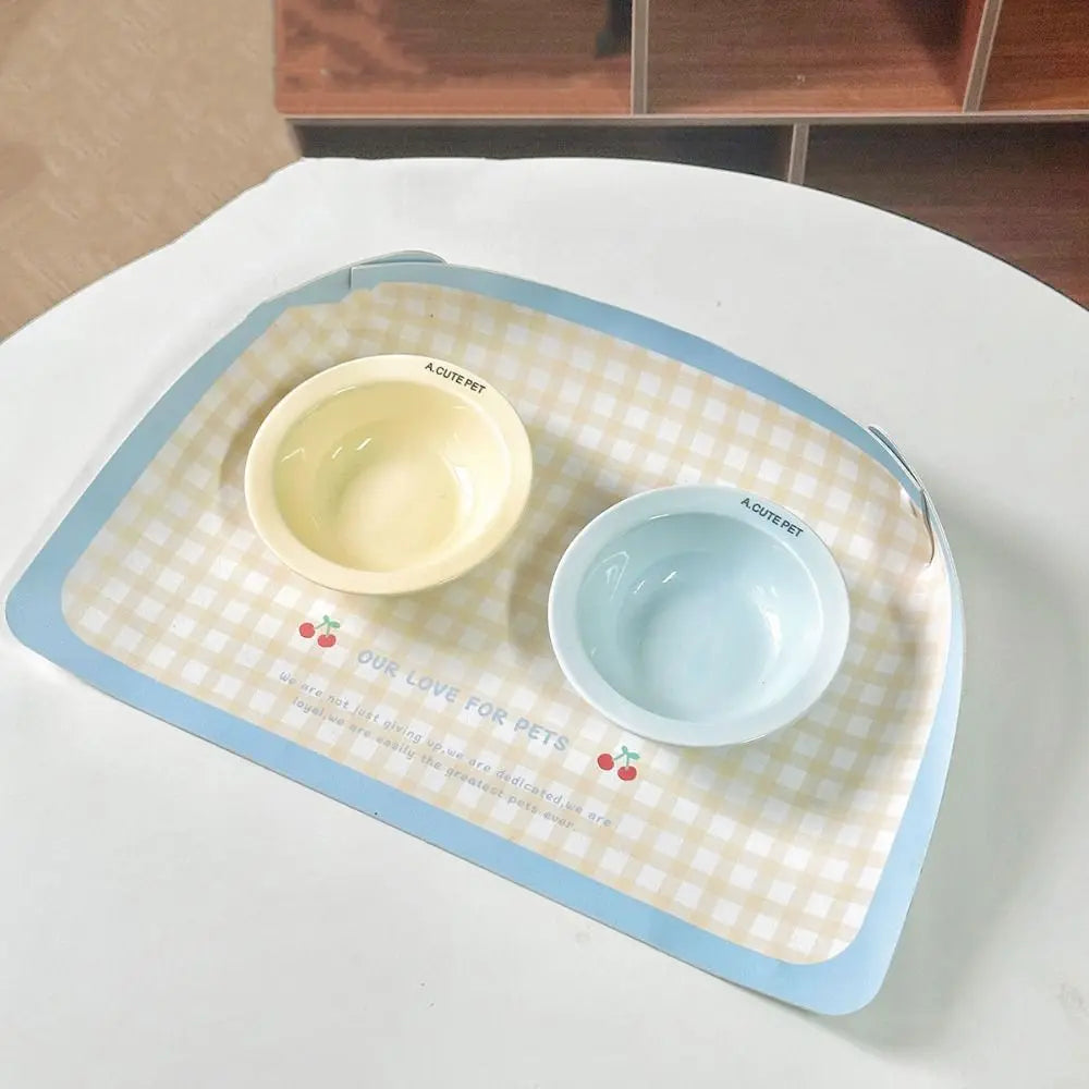 PU Leather Cat/Dog Anti Spill Mat