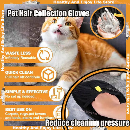 Cat/Dog Hair Cleaning And Collection Gloves