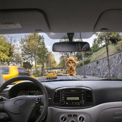2D Car Hanging Cat Pendant