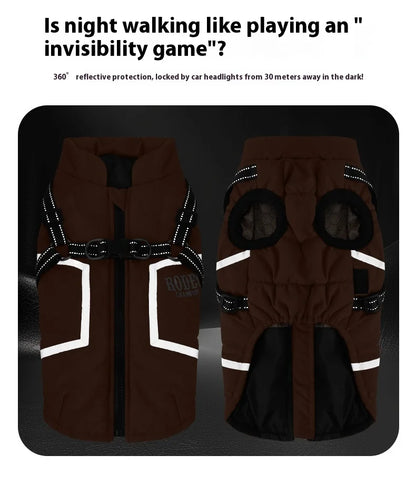 Premium All-Weather Dog Jacket with Harness