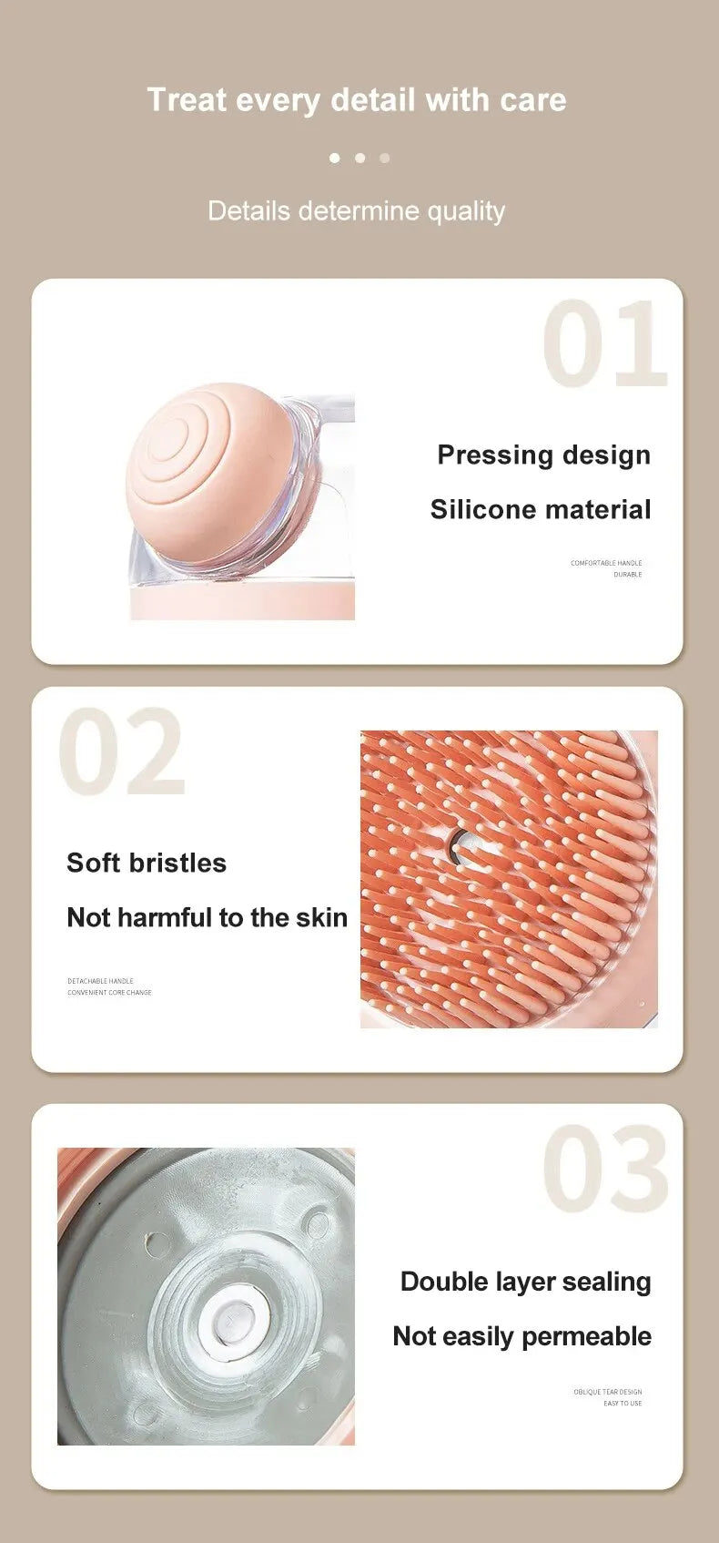 Cat/Dog Bath Brush Shampoo Dispenser