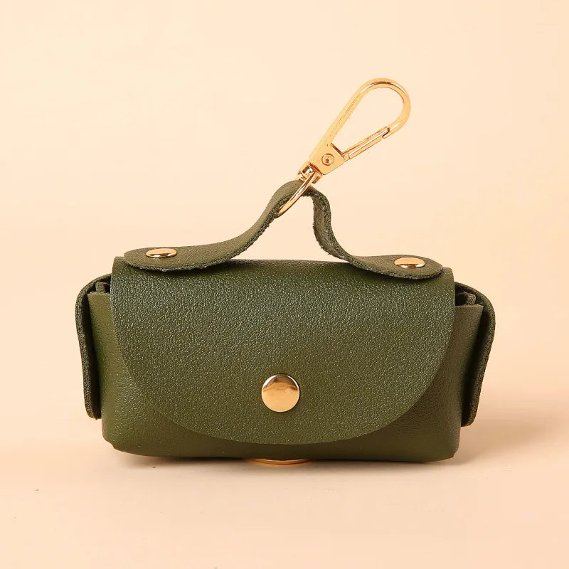 Portable pet poop bag dispenser