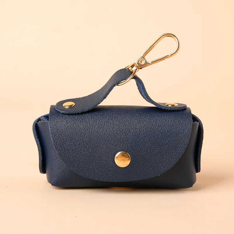 Portable pet poop bag dispenser